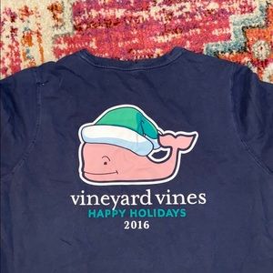 Vineyard Vines Holiday Pocket Tee- Womens